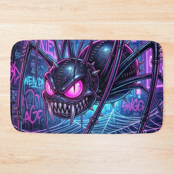 Item preview, Futuristic Cyber Spider in Urban Jungle designed and sold by kiwiartyfarty.