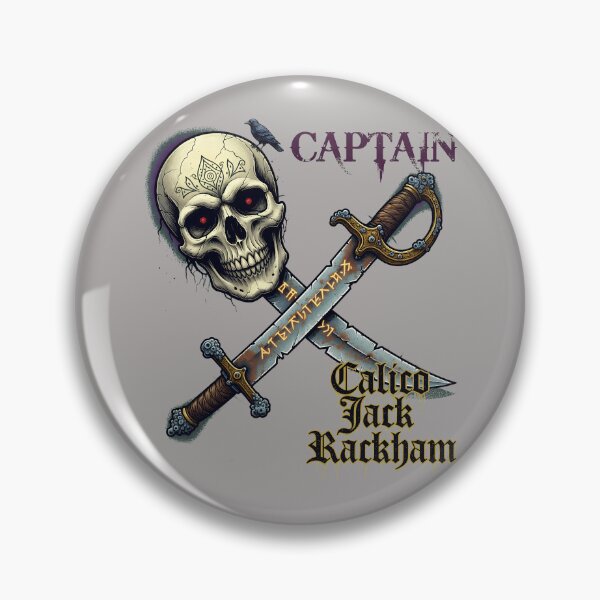 Artikelvorschau, Calico Jack Rackham Skull Swords 1718-1720-64 entworfen und verkauft von GerrySchafer.