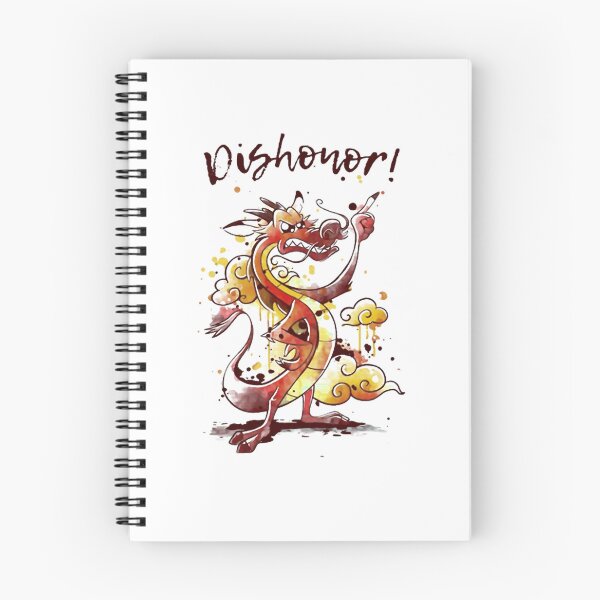 Item preview, Funny Cartoon Red Dragon Dishonor Slogan Watercolor designed and sold by jargolamo.