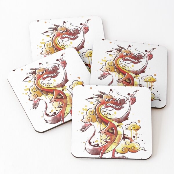 Item preview, Funny Cartoon Red Dragon Dishonor Slogan Watercolor designed and sold by jargolamo.