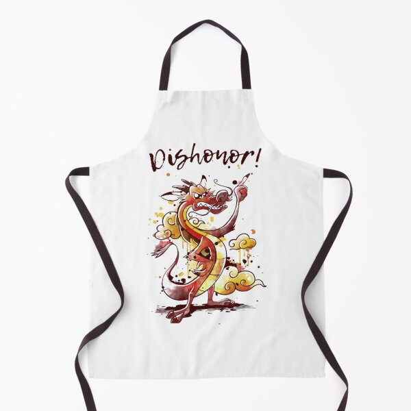 Item preview, Funny Cartoon Red Dragon Dishonor Slogan Watercolor designed and sold by jargolamo.