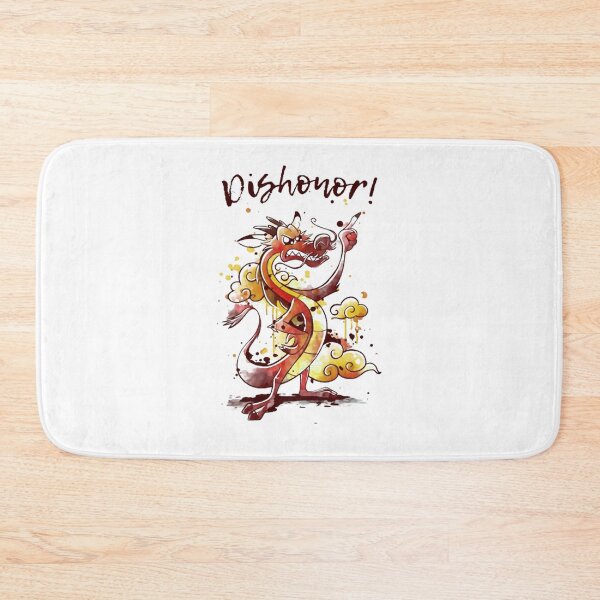 Item preview, Funny Cartoon Red Dragon Dishonor Slogan Watercolor designed and sold by jargolamo.