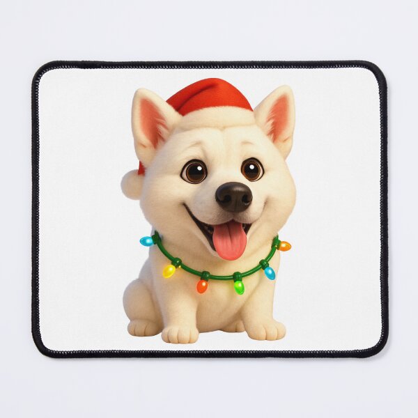 Item preview, Kishu Dog Christmas Cheer designed and sold by Sillytoe.