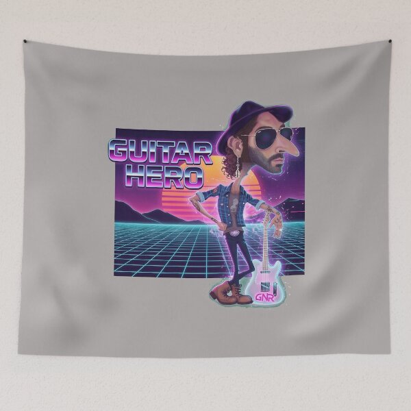 Item preview, Caricature Player Guitarist Wild Style Attire-86 designed and sold by AnjaIsense.