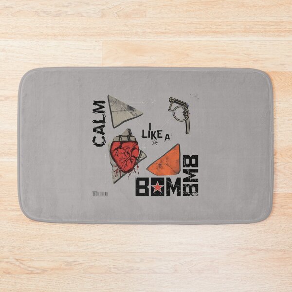 Item preview, Calm Like A Bomb Heart Grenade Graphic-9 designed and sold by GerrySchafer.