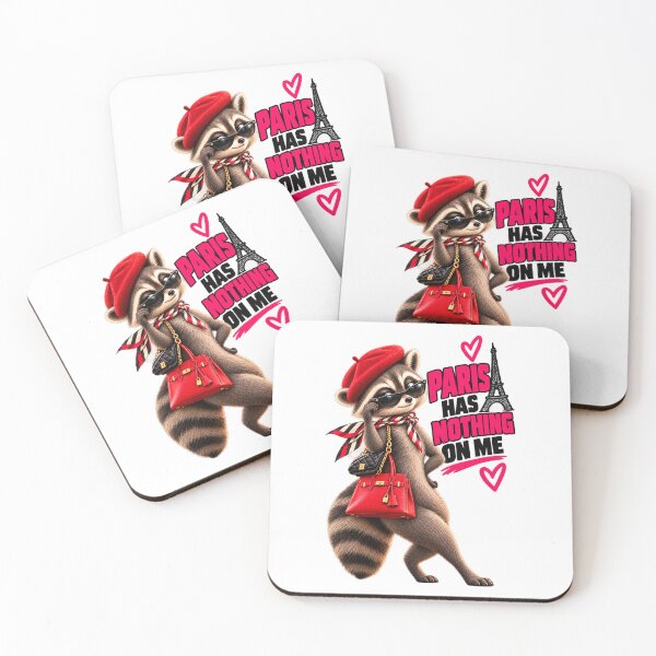 Item preview, Sassy Raccoon Fashionista Paris Has Nothing On Me designed and sold by Tobietales.