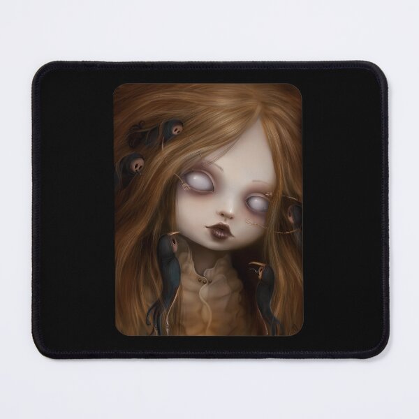 Item preview, Surreal Gothic Doll Portrait White Eyes Fantasy designed and sold by RubyPJackson.