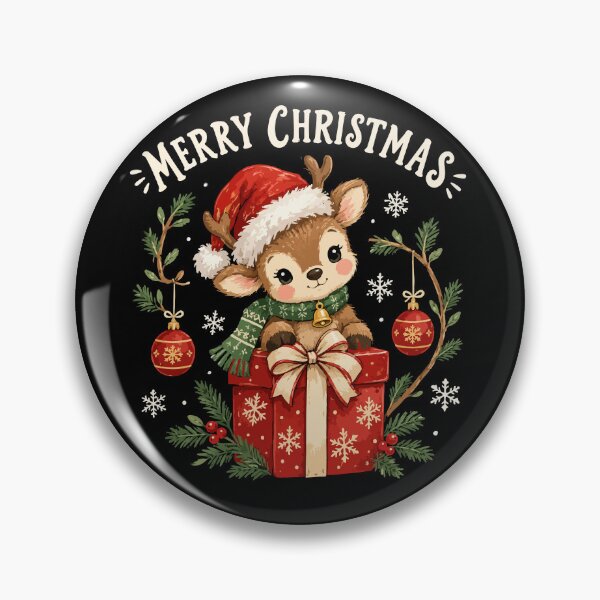 Item preview, Cute Christmas Reindeer Holiday Gift Red Bow Festive Winter Design designed and sold by mraihan.