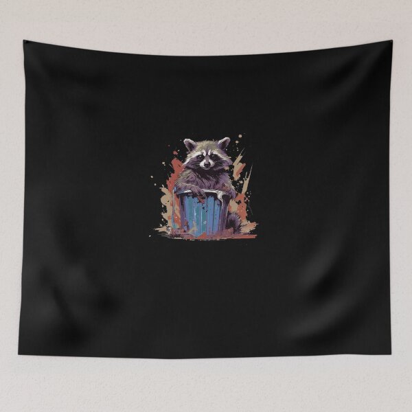 Item preview, Cute Trash Raccoon Painting Wildlife Splatter Art designed and sold by jargolamo.