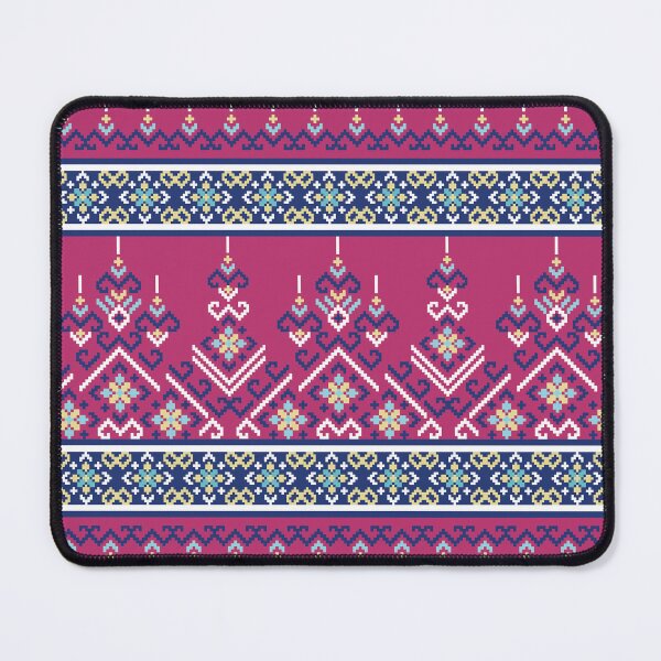 Item preview, Traditional Thai Tribal Textile Seamless Border Pattern designed and sold by PowerAntShop.