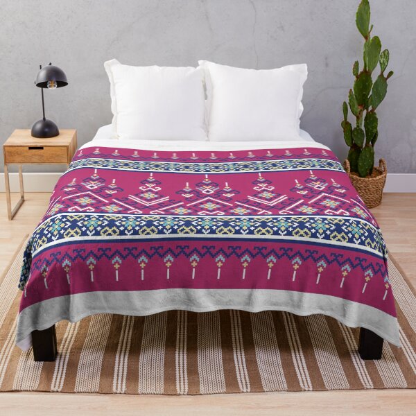 Item preview, Traditional Thai Tribal Textile Seamless Border Pattern designed and sold by PowerAntShop.