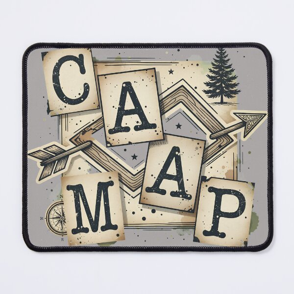 Item preview, CAMP Arrow Typography Outdoor Adventure Tee-71 designed and sold by GerrySchafer.