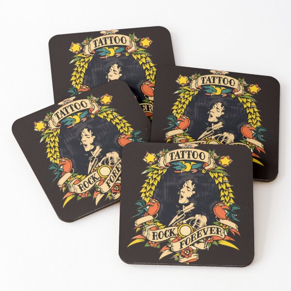 Item preview, Vintage Tattoo Style Rock Guitarist Art designed and sold by Brookvin.