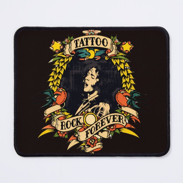 Item preview, Vintage Tattoo Style Rock Guitarist Art designed and sold by Brookvin.