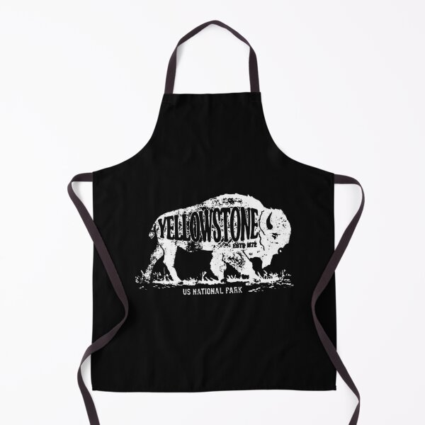 Item preview, Yellowstone US National Park Vintage Bison Buffalo Art designed and sold by bikinemosi.