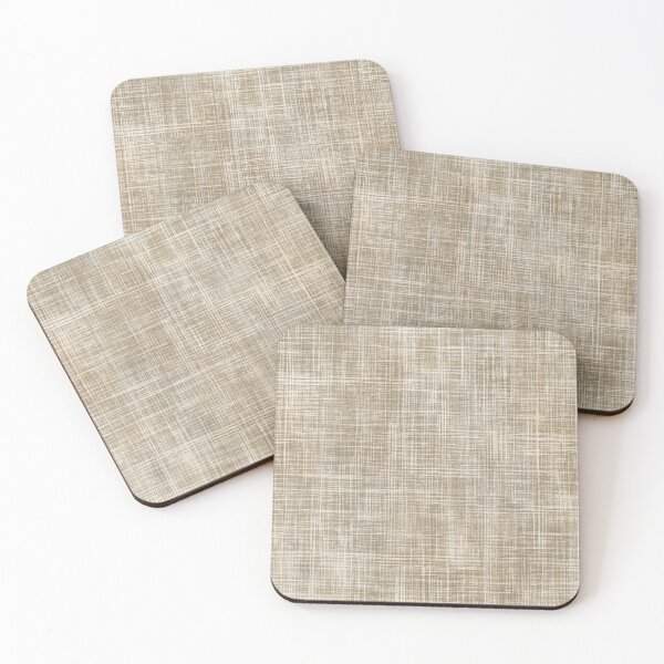Item preview, Rustic Tan Linen Weave Texture designed and sold by Mindful Wall Art Studio.