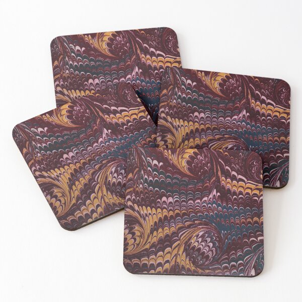 Item preview, Dark Academia Marbled Paper Burgundy and Gold designed and sold by footnotes-club.