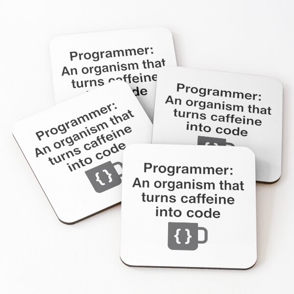 Item preview, Programmer Definition Caffeine Into Code Funny Tech designed and sold by pattman.