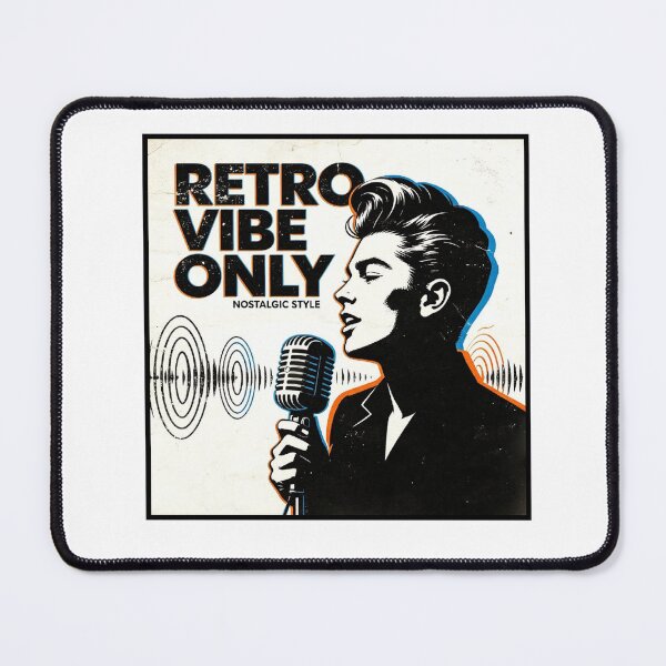 Item preview, Retro Vibe Only Nostalgic Radio Singer designed and sold by FerretSpark.