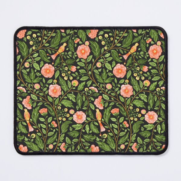 Item preview, Dark Botanical Birds & Flowers Cottagecore Pattern designed and sold by GabrielleStudio.