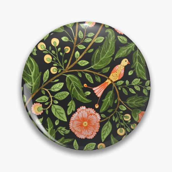 Item preview, Dark Botanical Birds & Flowers Cottagecore Pattern designed and sold by GabrielleStudio.