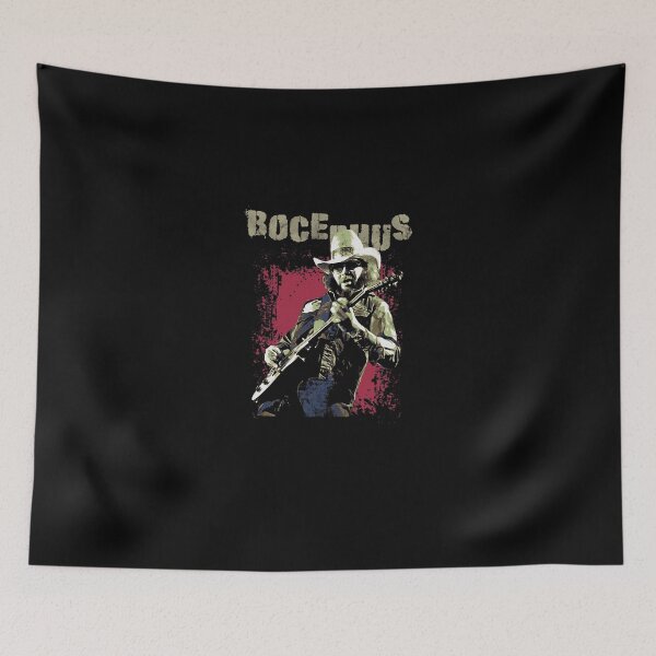 Item preview, Vintage Country Rock Musician Guitar Cowboy Hat Portrait designed and sold by jargolamo.