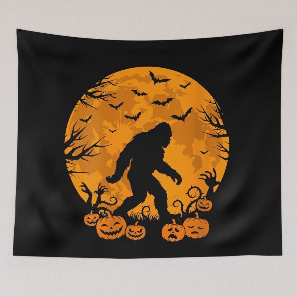 Item preview, Women's Bigfoot Sasquatch Halloween Spooky Pumpkin designed and sold by YubitaLeLe.