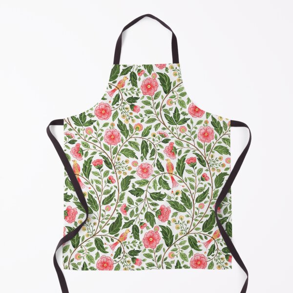 Item preview, Cottagecore Birds and Flowers Botanical Pattern designed and sold by GabrielleStudio.