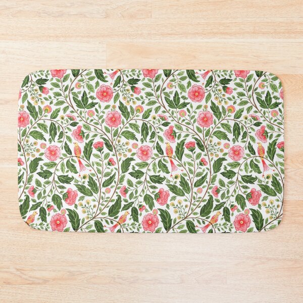 Item preview, Cottagecore Birds and Flowers Botanical Pattern designed and sold by GabrielleStudio.