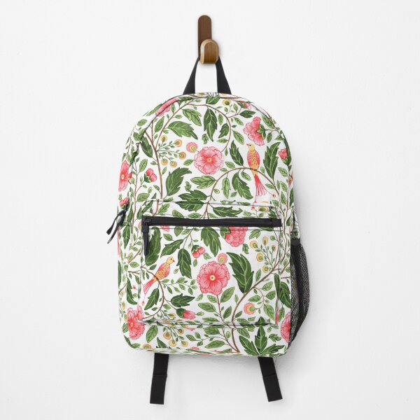 Item preview, Cottagecore Birds and Flowers Botanical Pattern designed and sold by GabrielleStudio.