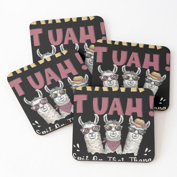 Item preview, Funny Cute Llamas Sunglasses Spit Slogan Western Art designed and sold by jargolamo.