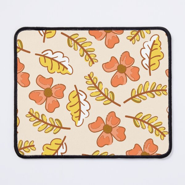 Item preview, Retro 70s Autumn Floral Leaves Pattern Cottagecore designed and sold by FestivityFinds.