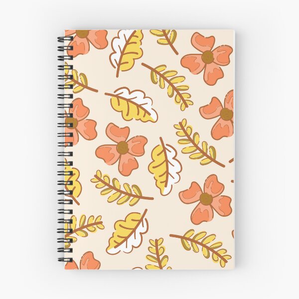 Item preview, Retro 70s Autumn Floral Leaves Pattern Cottagecore designed and sold by FestivityFinds.