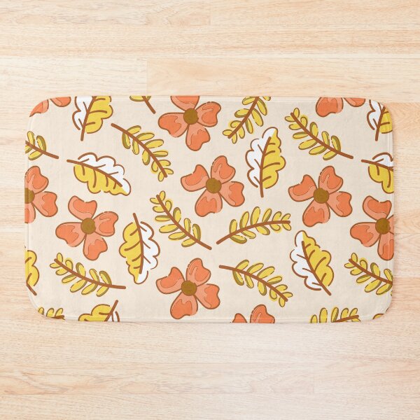 Item preview, Retro 70s Autumn Floral Leaves Pattern Cottagecore designed and sold by FestivityFinds.