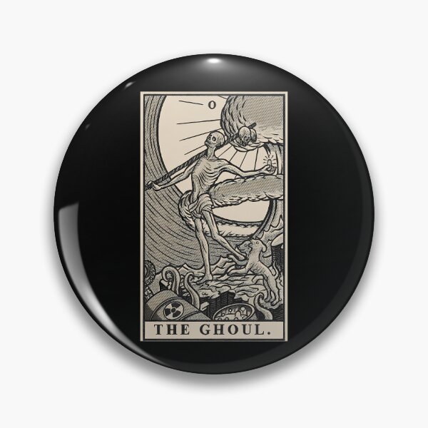 Item preview, Vintage Tarot Card The Ghoul Skeleton Woodcut designed and sold by LuellaCFincher.