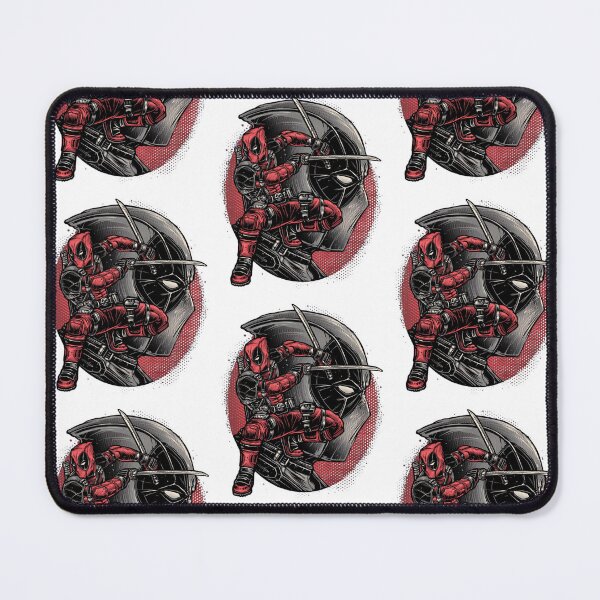 Item preview, Red Ninja Mercenary Dual Katana Swords Masked Assassin Comic Art designed and sold by Machomanshop.