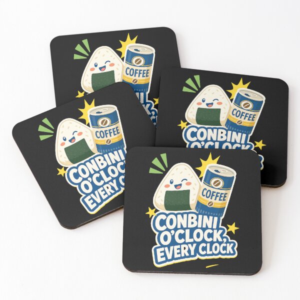 Item preview, Japanese Culture Conbini O'Clock Coffee Snack Kawaii Japanese Design designed and sold by Uglyandcute.
