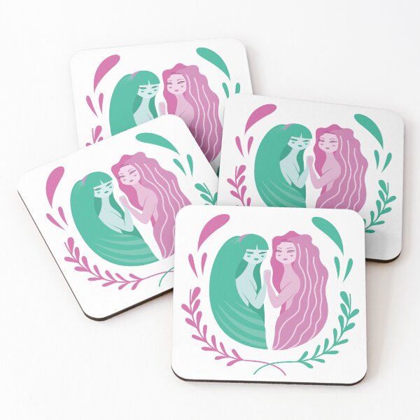 Item preview, Couple of women holding hands designed and sold by abichuelaart.