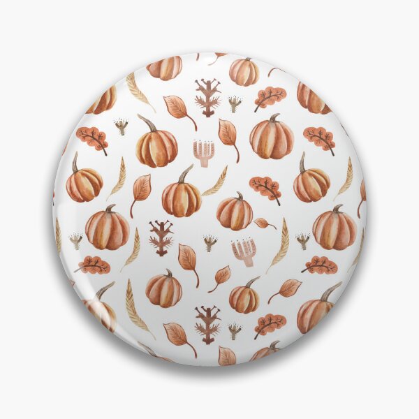 Item preview, Minimalist Watercolor Pumpkin Harvest Autumn Pattern designed and sold by FestivityFinds.
