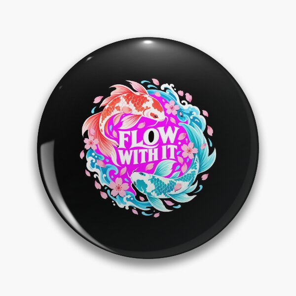 Item preview, Japanese Culture Koi Sakura Flow Japanese Fish Wave Art designed and sold by Uglyandcute.