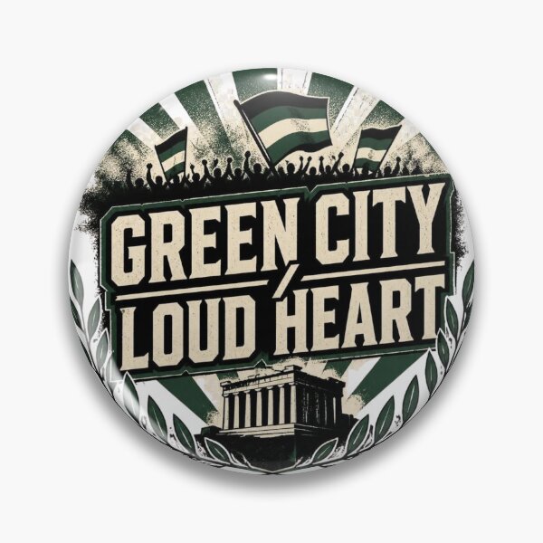 Item preview, Green City Loud Heart Athens Green Streetwear; panathinaikos ultras designed and sold by MJOSTORE.