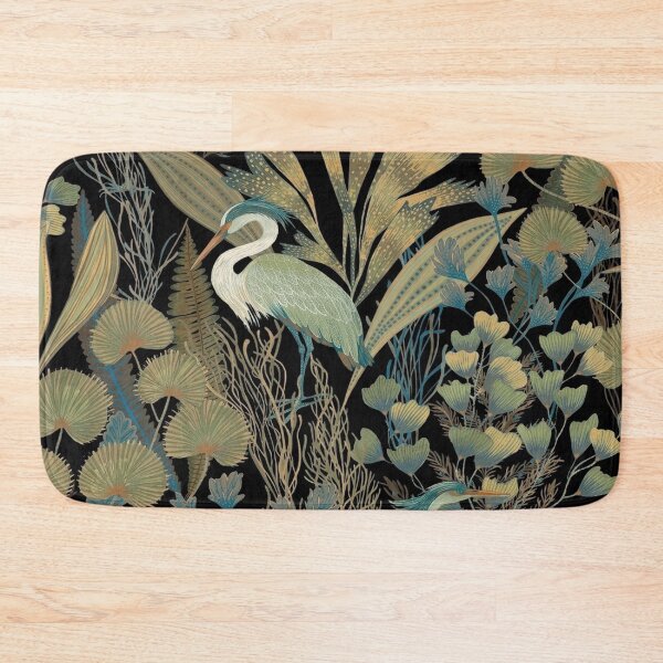 Item preview, Herons in Botanical Garden Pattern designed and sold by Mindful Wall Art Studio.