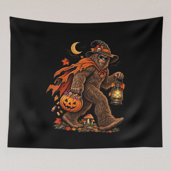 Item preview, Funny Halloween Bigfoot Trick or Treat Sasquatch Costume designed and sold by YubitaLeLe.