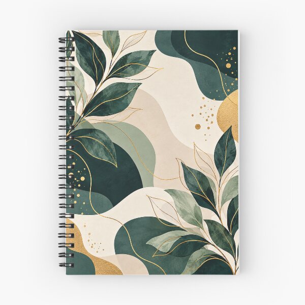 Item preview, Elegant Botanical Gold Leaf Notebook designed and sold by Smoimi.