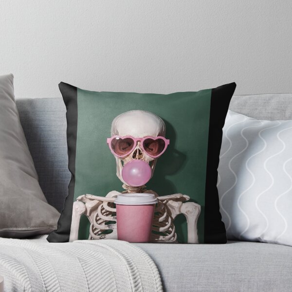 Item preview, Skeleton Blowing Bubblegum designed and sold by Niykos570.