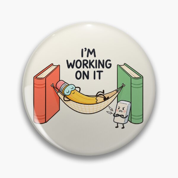 Item preview, I'm Working on It | Funny Procrastination Book Humor designed and sold by MrDev.