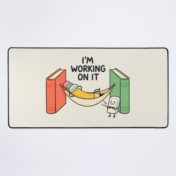 Item preview, I'm Working on It | Funny Procrastination Book Humor designed and sold by MrDev.