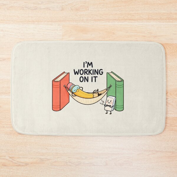 Item preview, I'm Working on It | Funny Procrastination Book Humor designed and sold by MrDev.