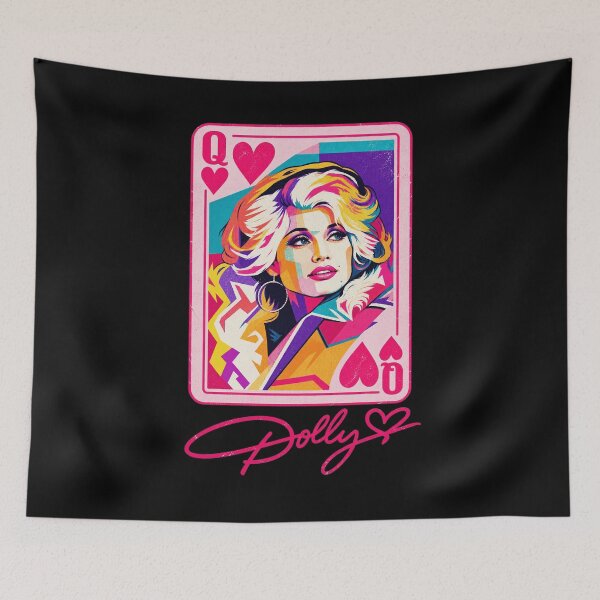 Item preview, Queen Of Hearts Blonde Country Music Singer Vintage Pop Art Playing Card designed and sold by SmithOscarShop.