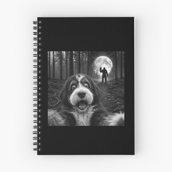Item preview, Bernedoodle Selfie Bigfoot Peace Sign Doodle Dog Sasquatch designed and sold by YubitaLeLe.